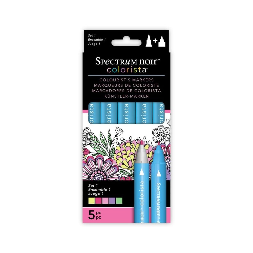 Spectrum Noir Colorista 5pk Markers - Set 1